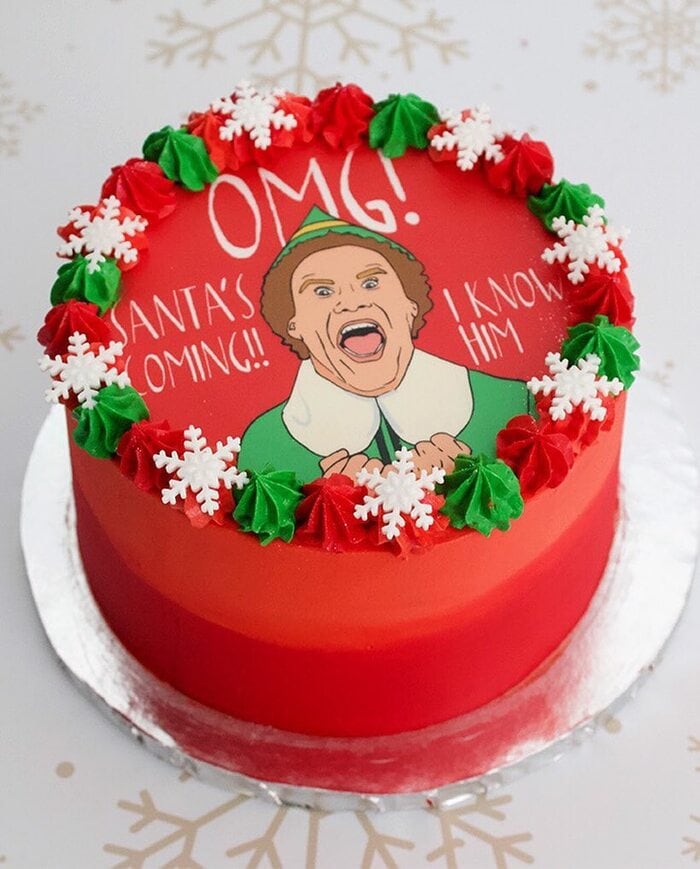 Christmas Cakes - “I Know Him” Elf Cake
