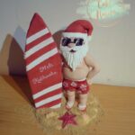 Christmas Cakes - Surfing Santa Cake