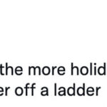 Christmas Memes TWeets - dads on ladders
