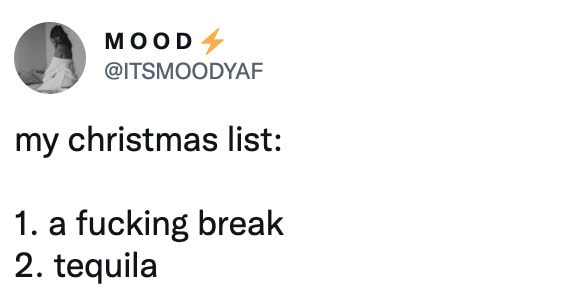 Christmas Memes Tweets - christmas list