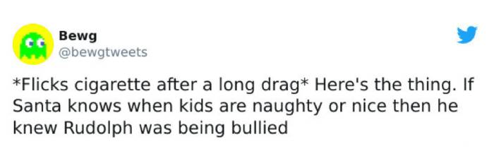 Christmas Memes Tweets - santa and Rudolph