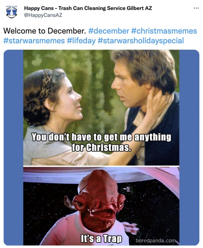 Christmas Memes TWeets - its a trap