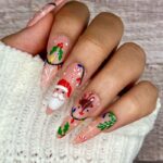 Christmas Nail Ideas 2022 - Christmas Confetti Press On Nails