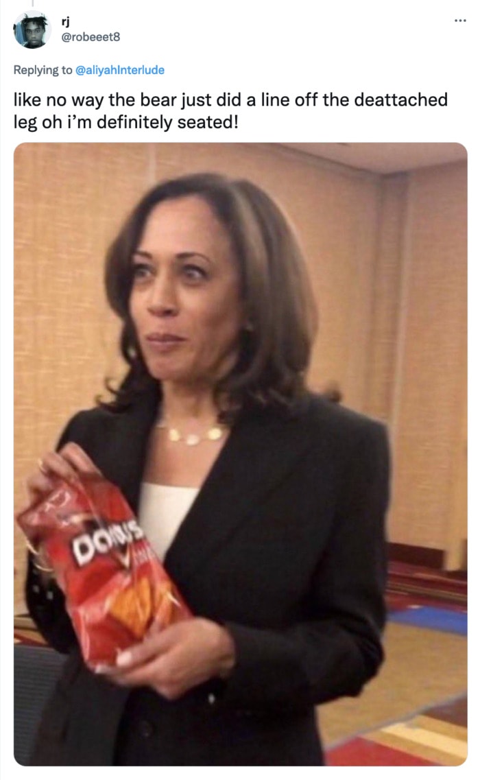 Cocaine Bear Memes Tweets - doritos kamala