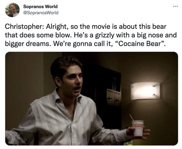 Cocaine Bear Memes Tweets - The Sopranos