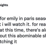 Emily In Paris Season 3 Tweets Memes - bad reviews