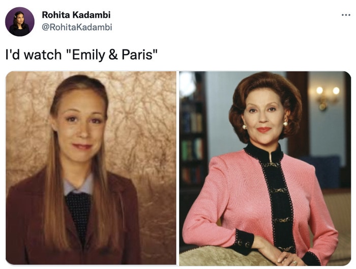Emily In Paris Season 3 Tweets Memes - gilmore girls