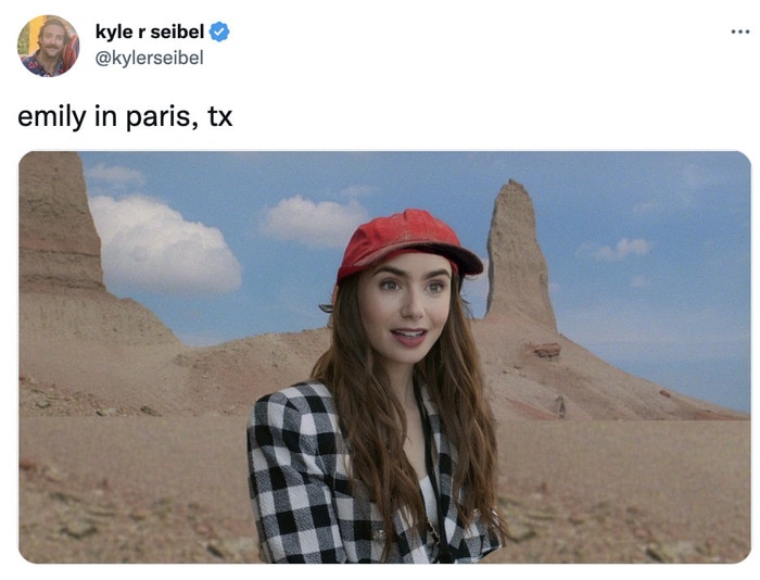 Emily In Paris Season 3 Tweets Memes - emily in texas