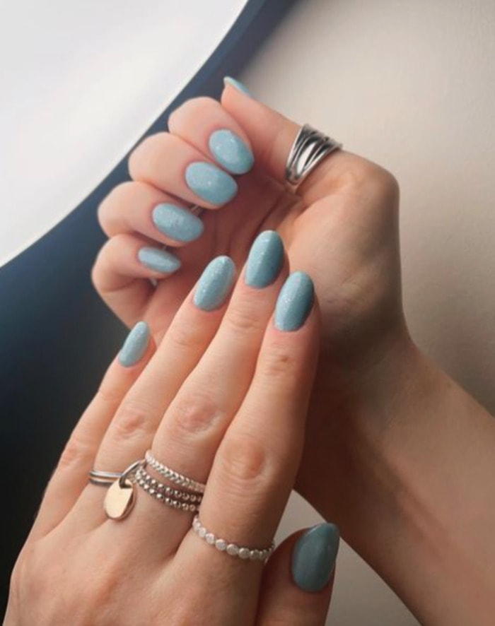 Nail Designs 2023 - pastel blue