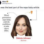 Nepo Baby Memes Tweets - dakota johnson