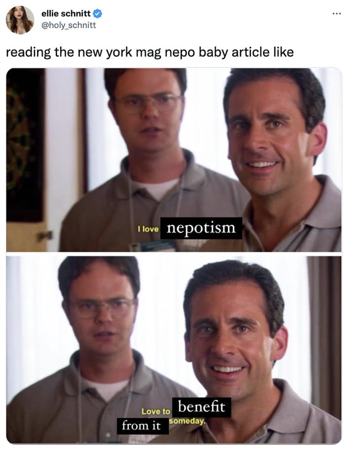 Nepo Baby Memes Tweets - the office