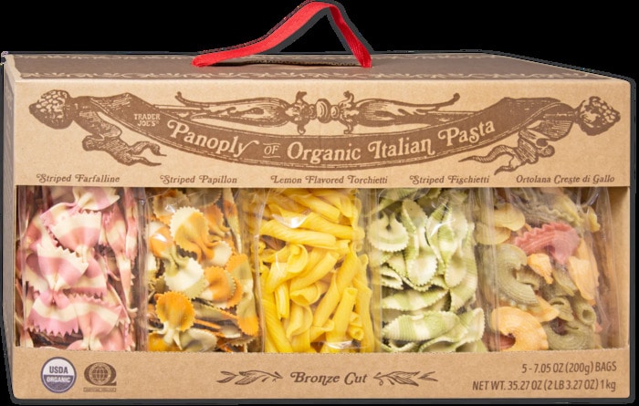 New at Trader Joes December 2022 - Panopoly of Organic Italian Pasta