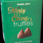 New at Trader Joes December 2022 - Minty Flavored Cocoa Truffles