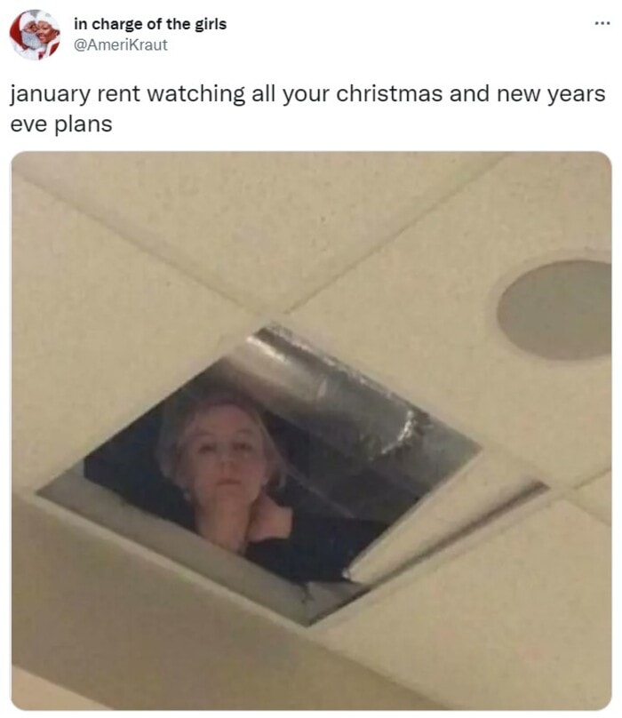 New Year Memes - january rent