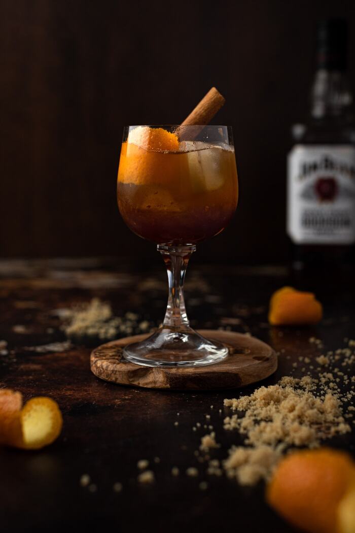 New Year's Drinks - Brown Sugar Old Fashioned