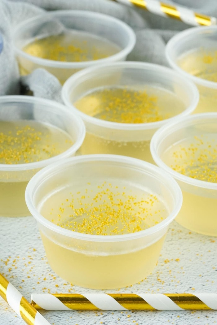 New Year's Drinks - Champagne Jell-o Shots