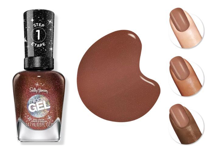 New Year's Nail Colors - Sally Hansen Miracle Gel Nail Polish in Gingerbread Man-icure