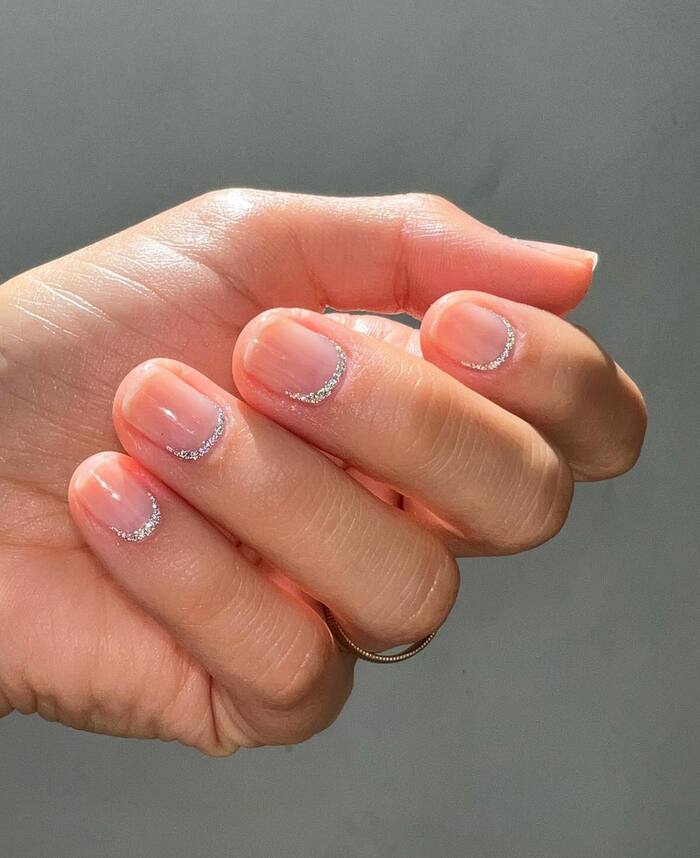 New Year Nail Designs - Diamond Dust Cuffs