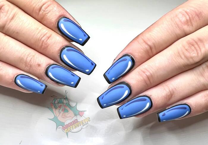 Pop Art Nails - Blue Pop Art Nails