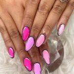 Pop Art Nails - Pink Ombré Comic Nails