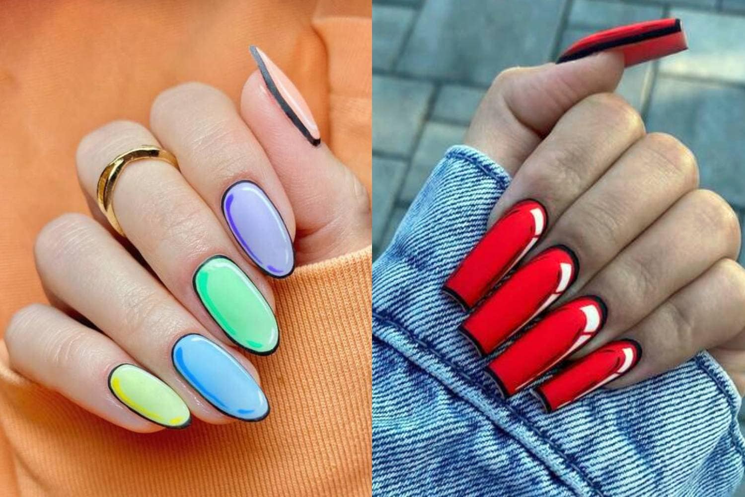 How To Do The Viral Pop Art Nails Trend, Plus 13 Ideas - Let's Eat Cake