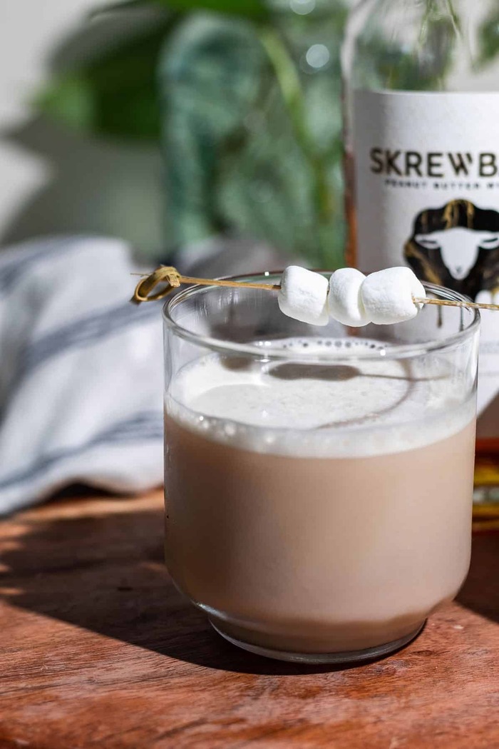 Skrewball Whiskey Drinks - Fluffernutter Peanut Butter Whiskey Cocktail