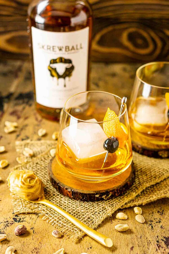 Skrewball Whiskey Drinks - Peanut Butter Old Fashioned