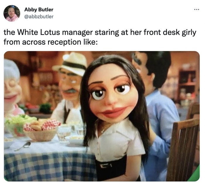 White Lotus Season Two Memes Tweets - Valentina looking