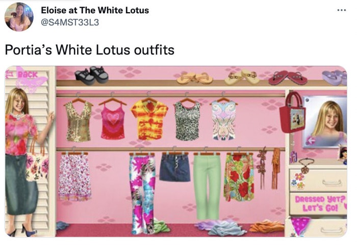 White Lotus Season Two Memes Tweets - portia's closet