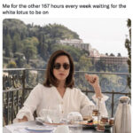 White Lotus Season Two Memes Tweets - aubrey plaza stare