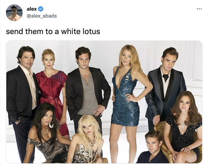 White Lotus Season Two Memes Tweets - gossip girl