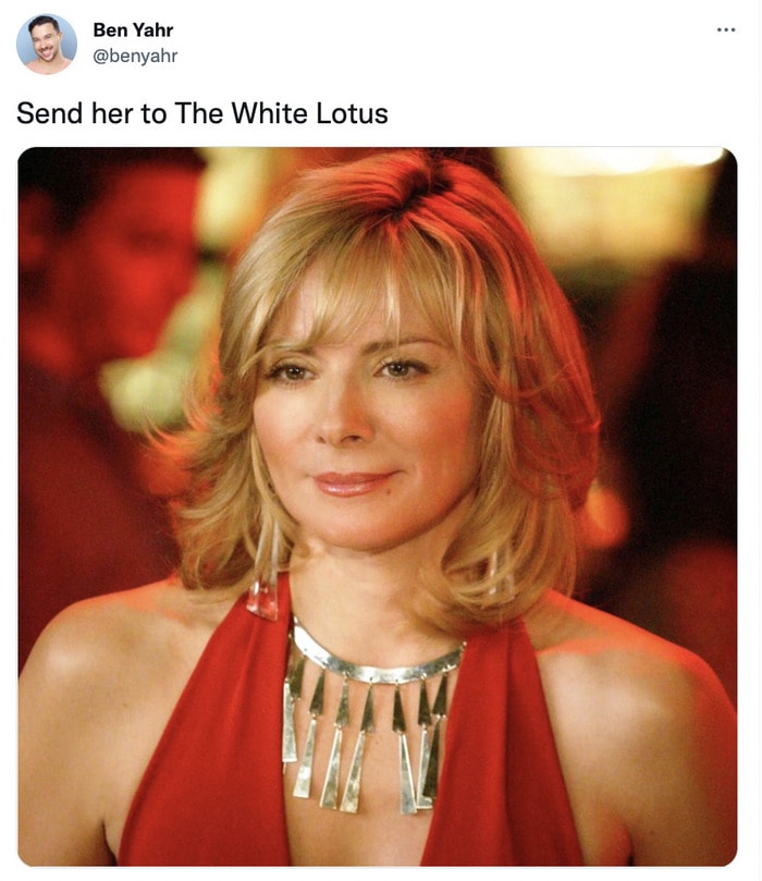 White Lotus Season Two Memes Tweets - samantha sex and the city