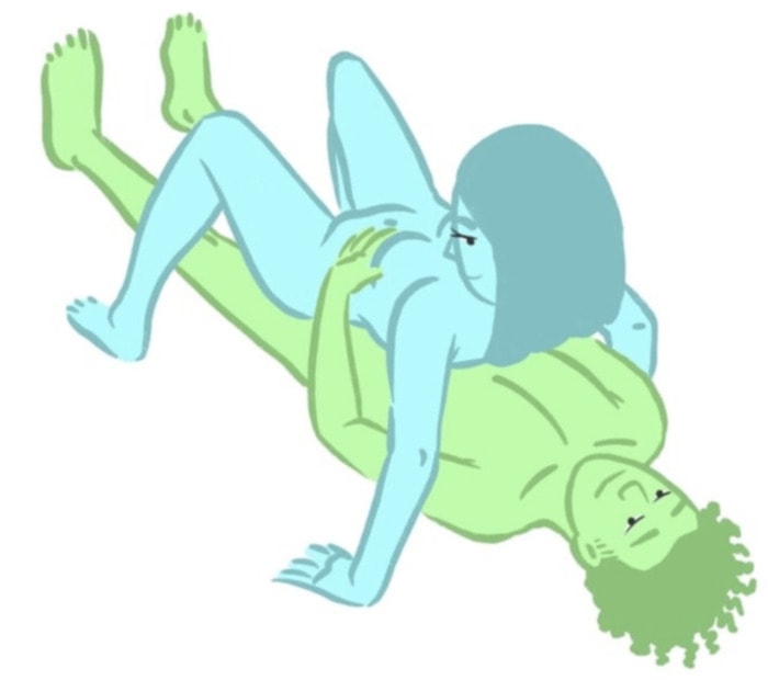 Woman on Top - leaned back reverse cowgirl