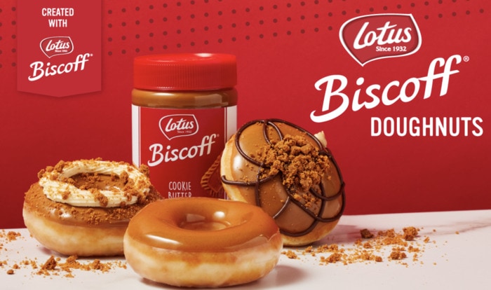 Biscoff Cookie Butter Donuts Krispy Kreme - Flavors