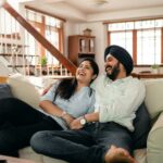 Cheap Valentines Day Ideas - couple watching movie