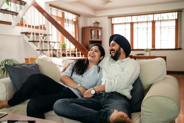 Cheap Valentines Day Ideas - couple watching movie