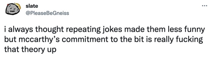 Speaker of the House Vote Memes Tweets - mccarthy repeating jokes