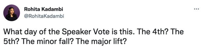 Speaker of the House Vote Memes Tweets - major lift