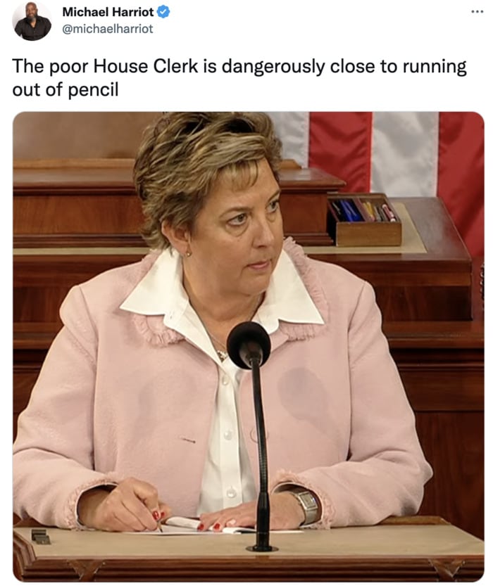 Speaker of the House Vote Memes Tweets - clerk