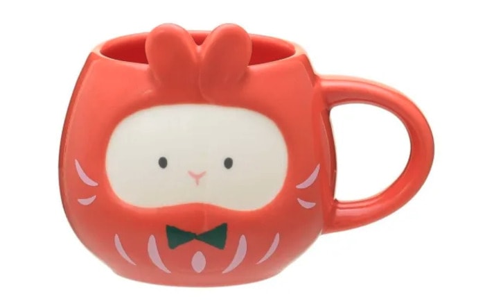 Starbucks Lunar New Year Cups 2023 - Daruma Rabbit Whip Mug