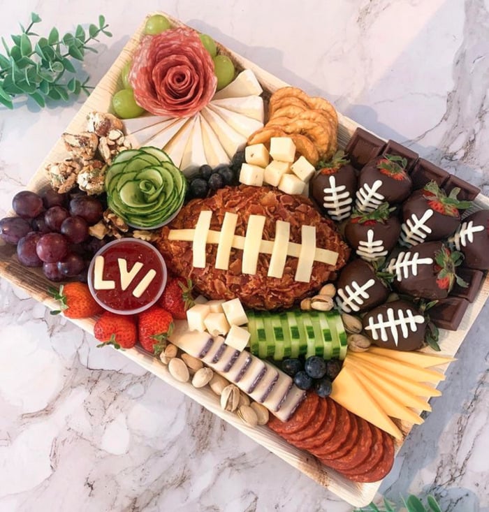 Super Bowl Charcuterie - Football Charcuterie Spread