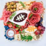 Super Bowl Charcuterie - brie football