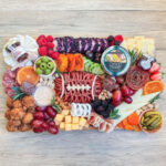 Super Bowl Charcuterie - meat football centerpiece