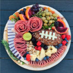 Super Bowl Charcuterie - football cheese plate