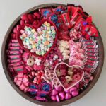 Valentine Dessert Boards - conversation hearts