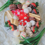 Valentine Dessert Boards - chocolate covered strawberries