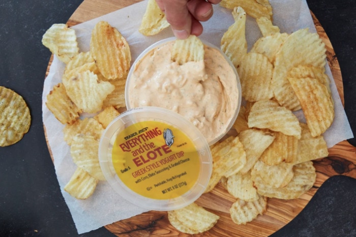 Trader Joes' Dips- Everything and the Elote Greek Style Yogurt Dip