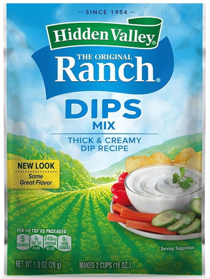 Best Ranch Dressing - Hidden Valley Ranch Dips Mix