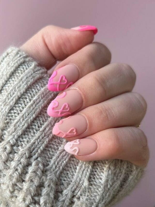 We’re Falling In Love With These Creative Heart Nail Designs