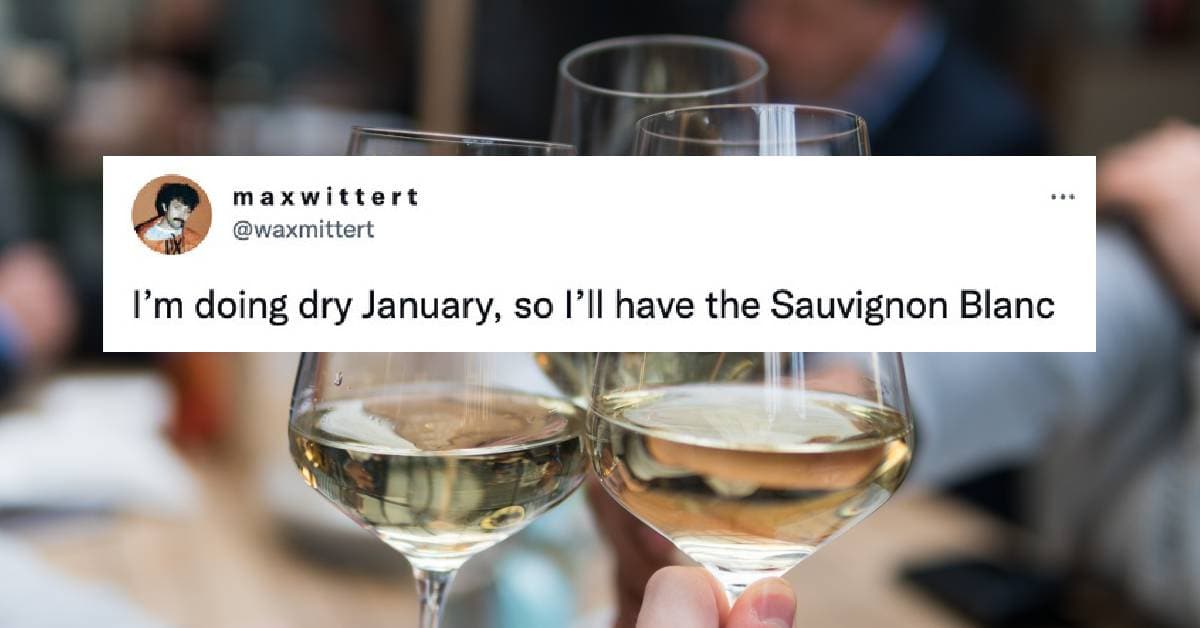 Dry January Memes Tweets